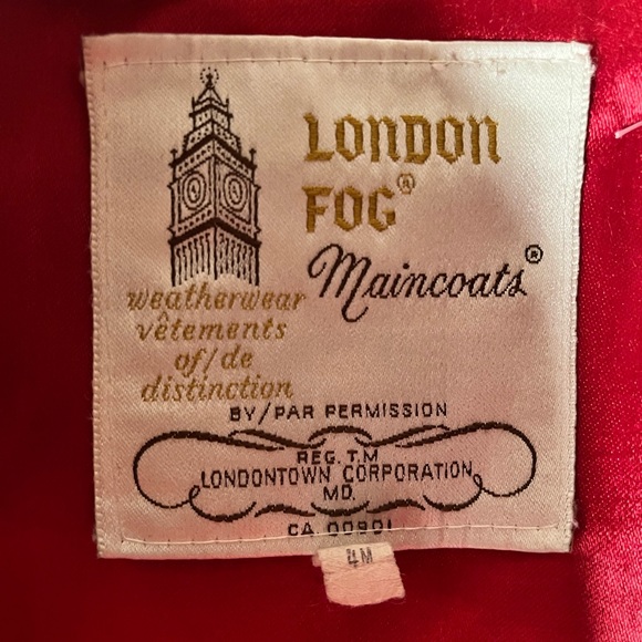 VINTAGE LONDON FOG Virgin Wool Coat - Picture 3 of 7